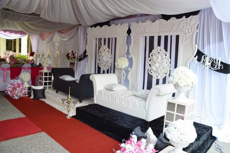 keysha1111.blogspot.com: Pelamin Murah - Pelamin Khemah (Black & White)