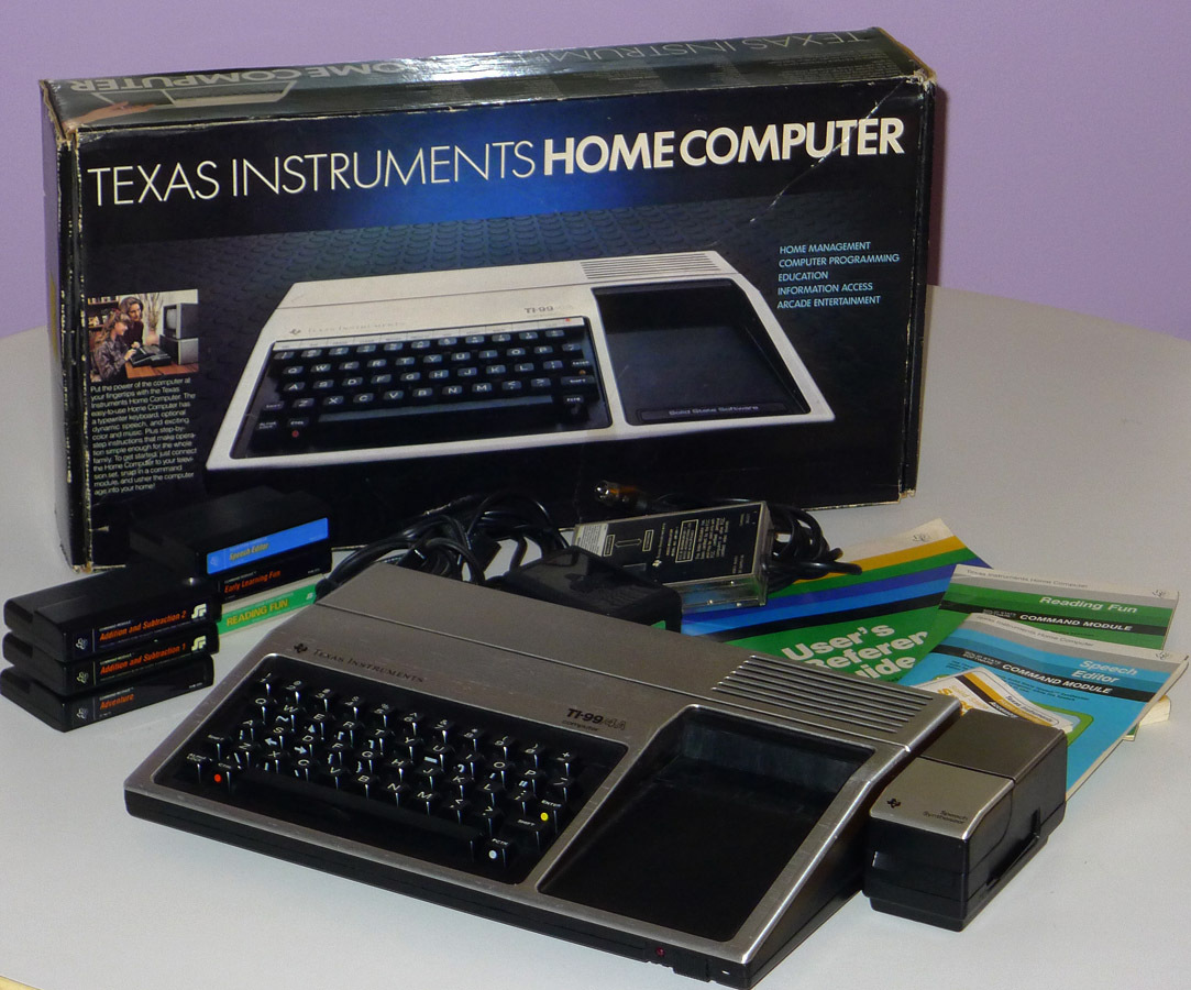 MATRIXSYNTH TEXAS INSTRUMENTS TI99 w/ SPEECH SYNTHESIZER & Original