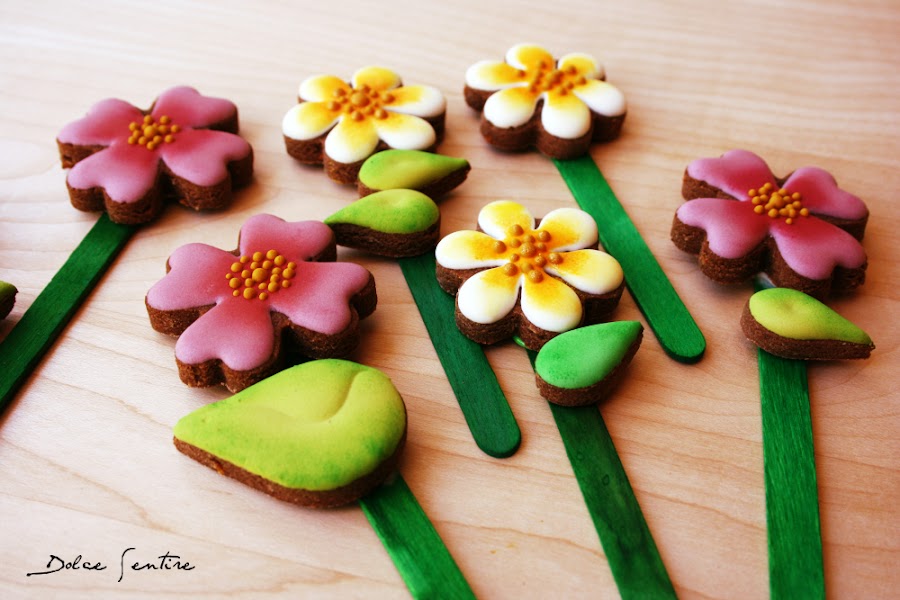 Flores de Pascua: Cómo hacer galletas 3D. Nivel II {Foto Tutorial}