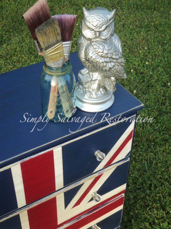 Simply Salvaged Union Jack Dresser