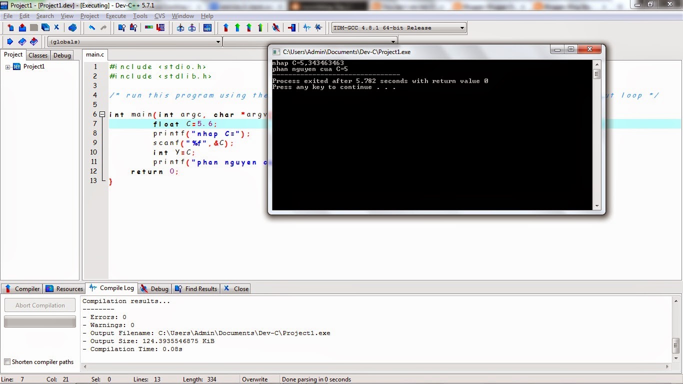 Blog Sky: Using printf() and scanf()...