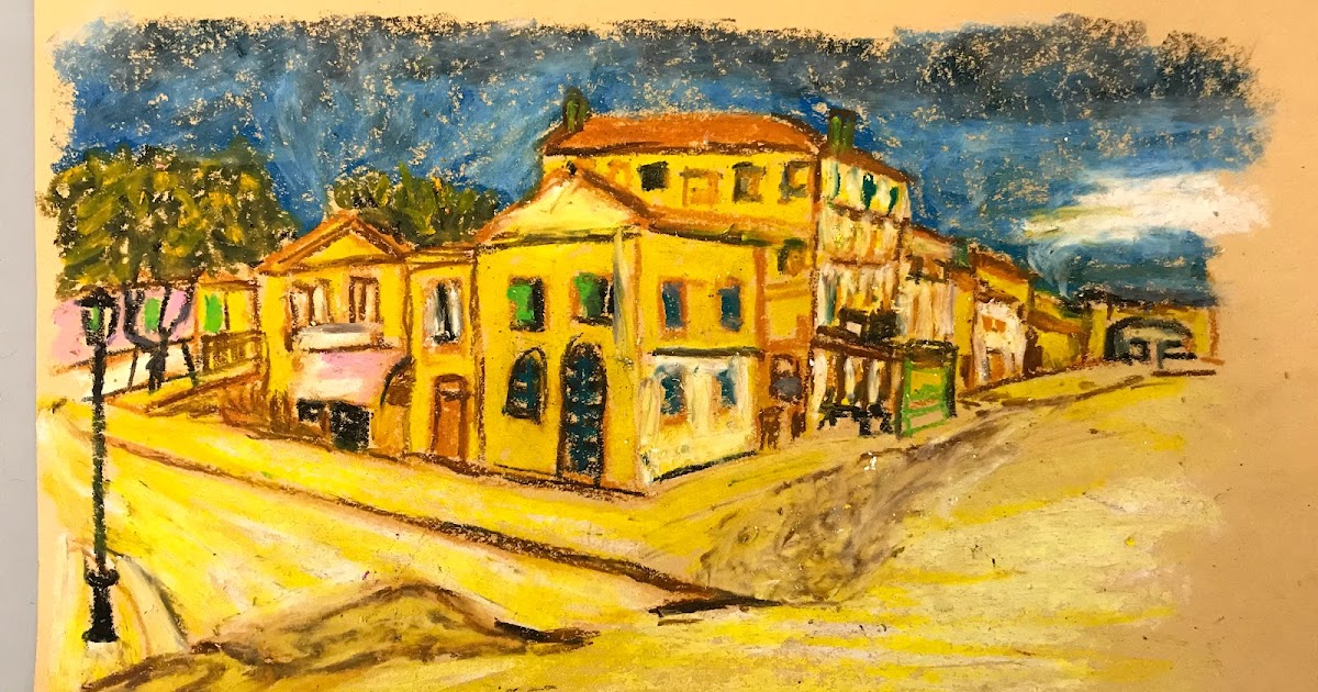 Talfana Two point perspective drawing class Van Gogh Yellow