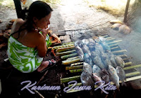 makan siang dengan ikan bakar makan siang dengan ikan bakar di karimunjawa