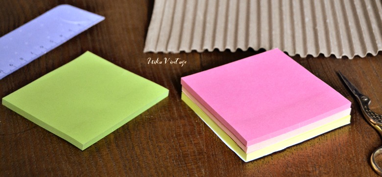 DIY: CÓMO HACER UNA CUBIERTA PARA TUS NOTAS ADHESIVAS - NIKA VINTAGE
