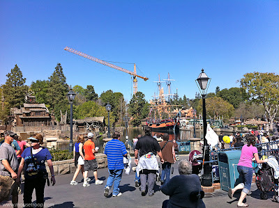 Disneyland crane Big Thunder Mountain Railroad refubishment