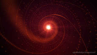 Abstract Red Attractive Spiral Lights Background Effect Design