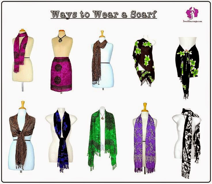 1 World Sarongs "The Sarong Source Blog" Cool Ways to Wear a Scarf