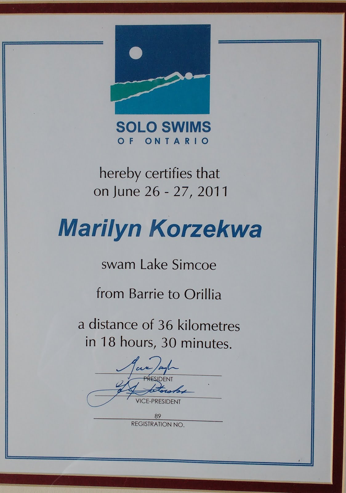 SSO Lake Simcoe certificate