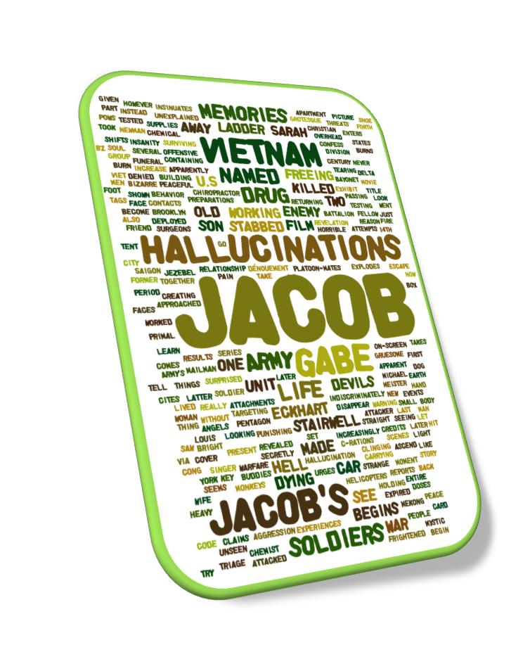 Foundation portfolio Laurence's wordle based upon the plot of the film