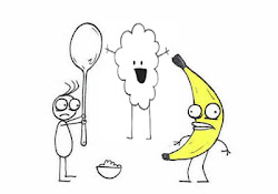 drawings cartoon easy banana