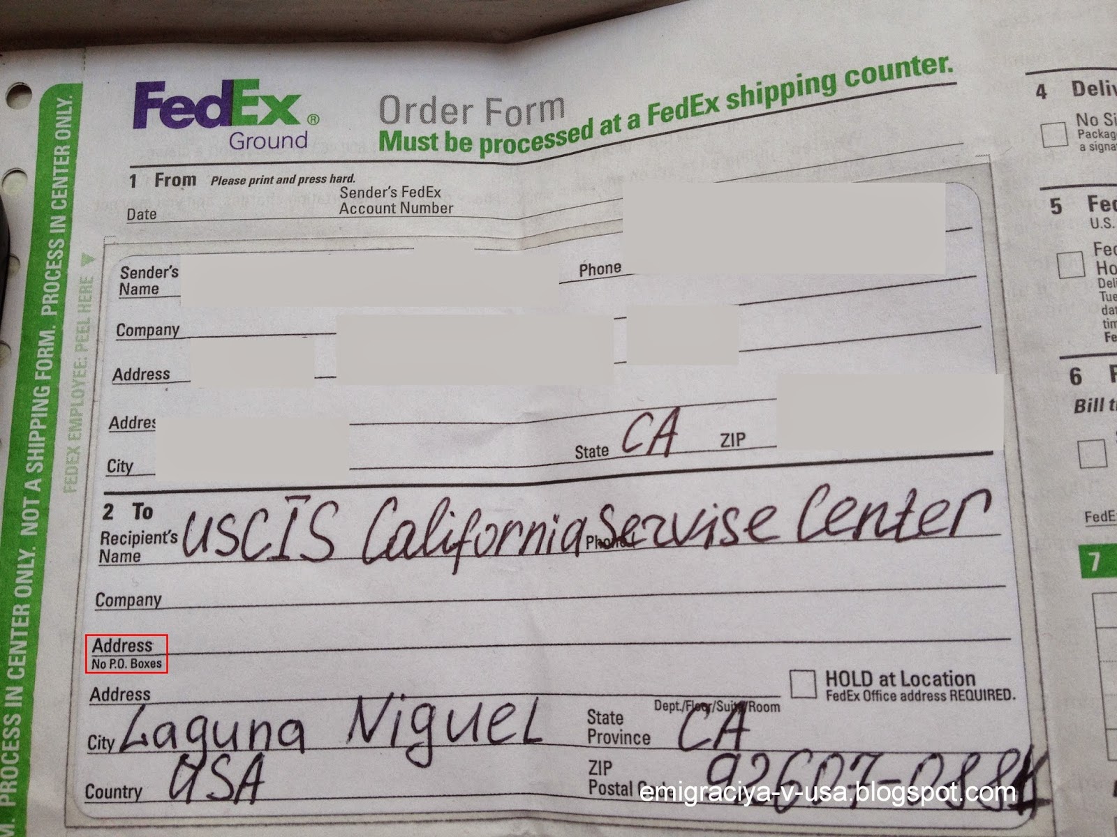 Образец кейса на политическое убежище в сша