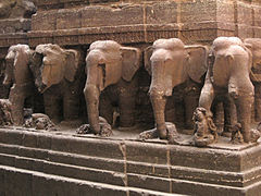 Elephant in Kailasa Temple