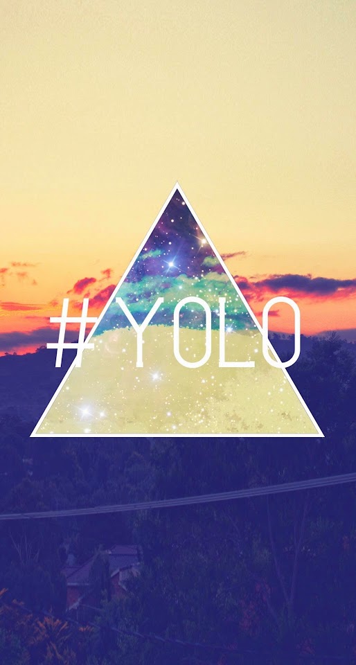 YOLO You Only Live Once Retro  Android Best Wallpaper