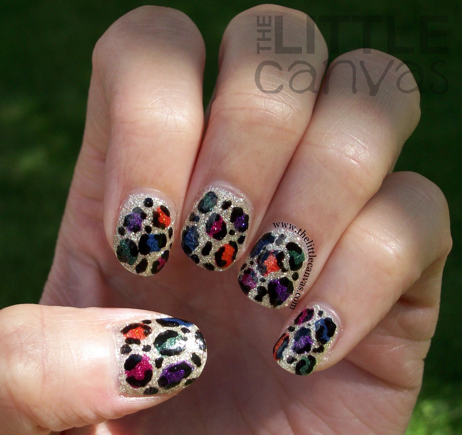 Pink leopard nail art – Antidote-Bunny