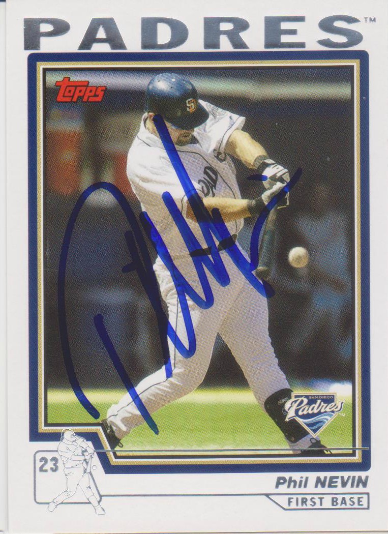 Autographed Cards 2004 Topps, Phil Nevin