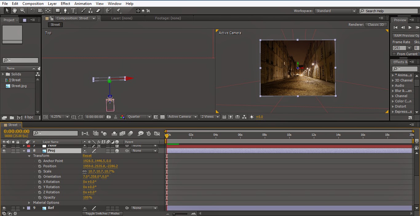 Projection Mapping in After Effects DFXology