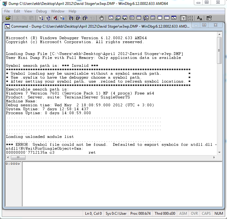 my notes, tips and cheats: WinDBG bible. Chapter one.