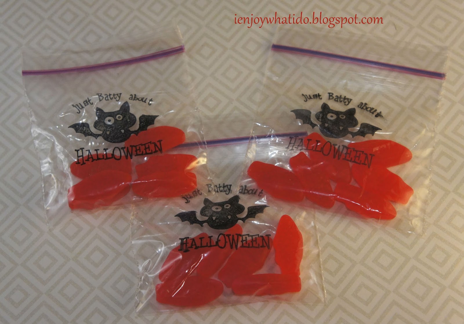 Maria Giselle's Creative Cuts Customized Stamped Ziplock Halloween