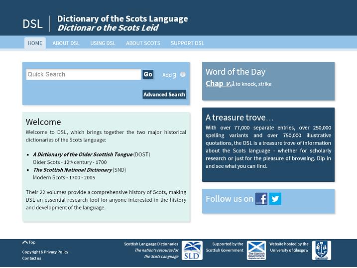 The GENES Blog Dictionary Of The Scots Language Revamp