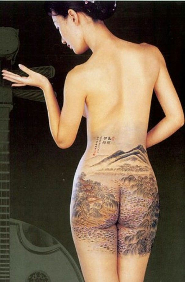 Chinese hot body painting