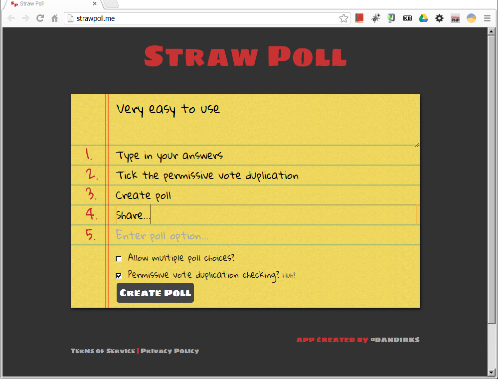 Binary Log... Straw Poll generator
