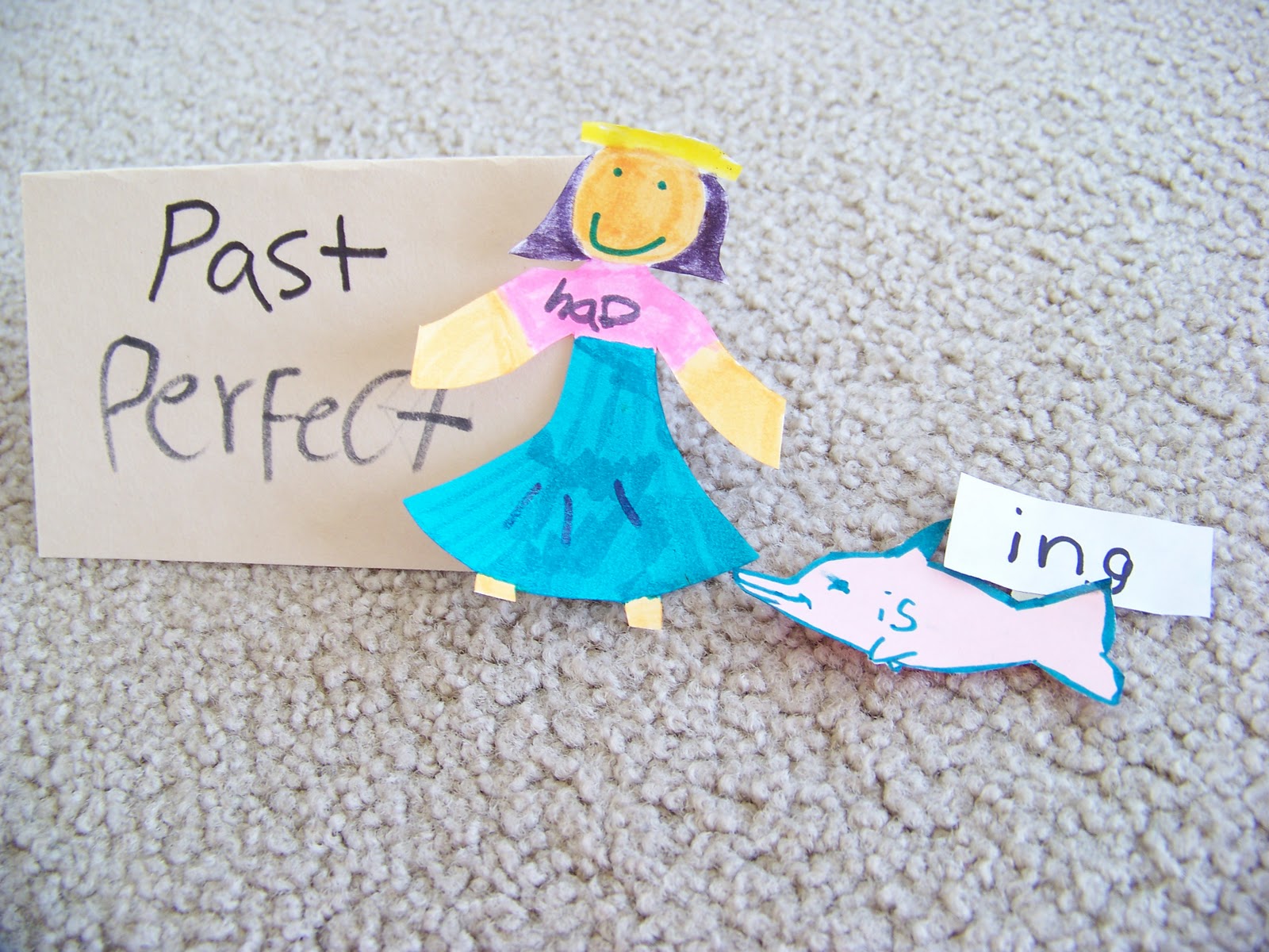 Our Fun Homeschool Verb's Tents (Verb tenses)