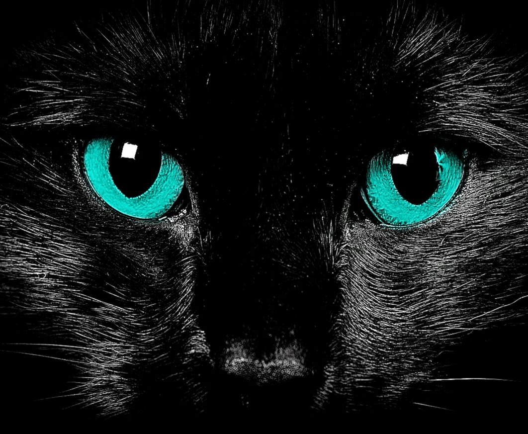Cute Black Cat Hd Wallpaper Full Res