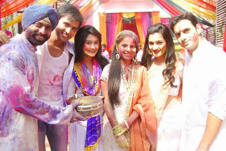 tv actress holi celebration