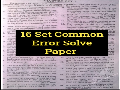 Common Error Pdf
