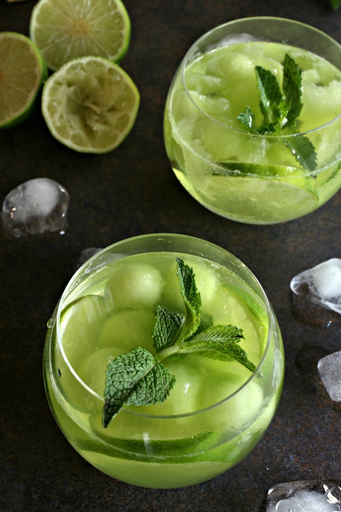 Honeydew Melon Mojitos