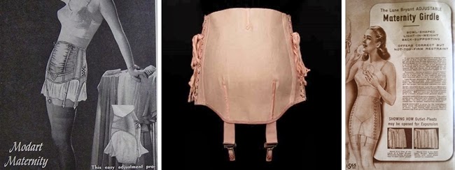 vintage 1940s 1950s maternity pregnancy girdle corset