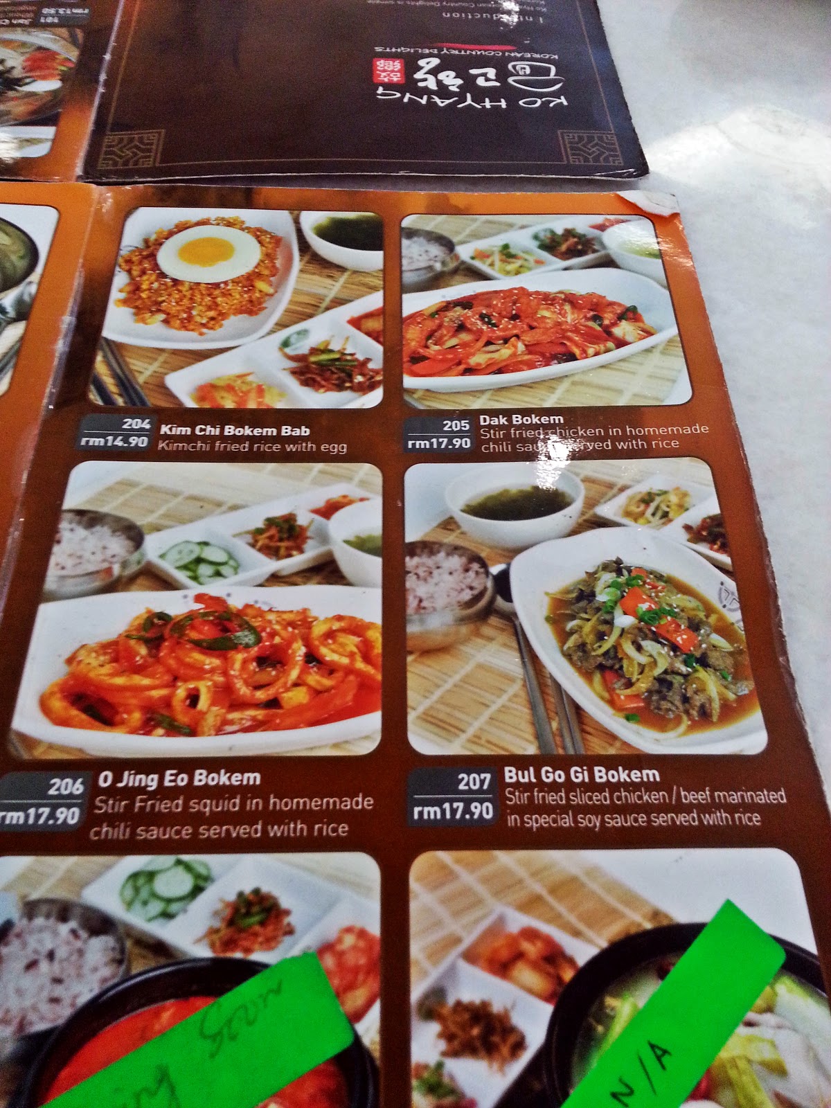 Venoth's Culinary Adventures Ko Hyang Korean Country Delights Mont Kiara, Kuala Lumpur