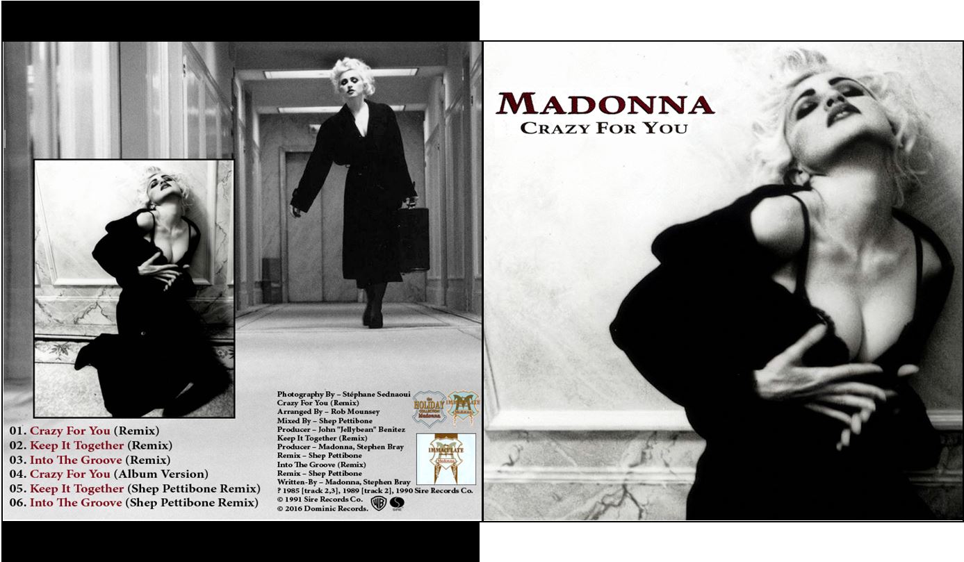 MA MADONNATHEQUE MADONNA Crazy For You CDSINGLE 1991 2016