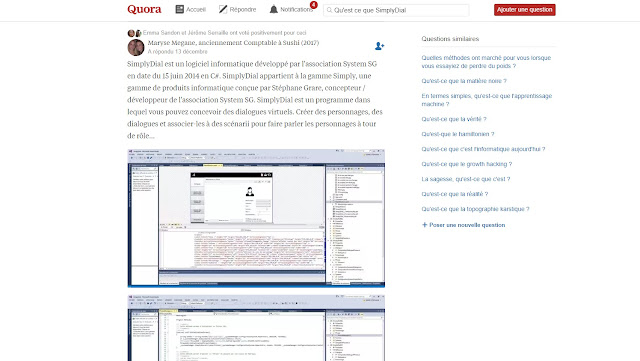 SimplyDial sur Quora
