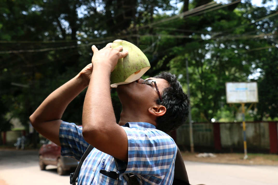 How to drink tender coconut water without using straw? eNidhi India