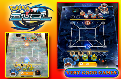 A bannet for all the materials about the Pokemon Duel game on the gaming blog Very Good Games