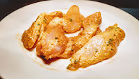 Coated slice chicken pieces for chicken satay recipe