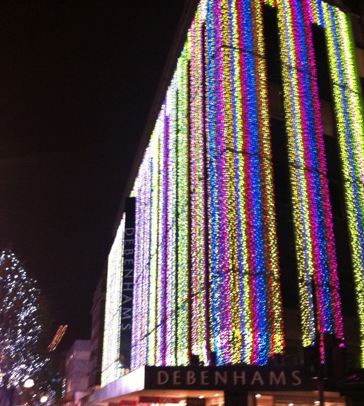 Oxford Street Christmas Lights A Little Further North