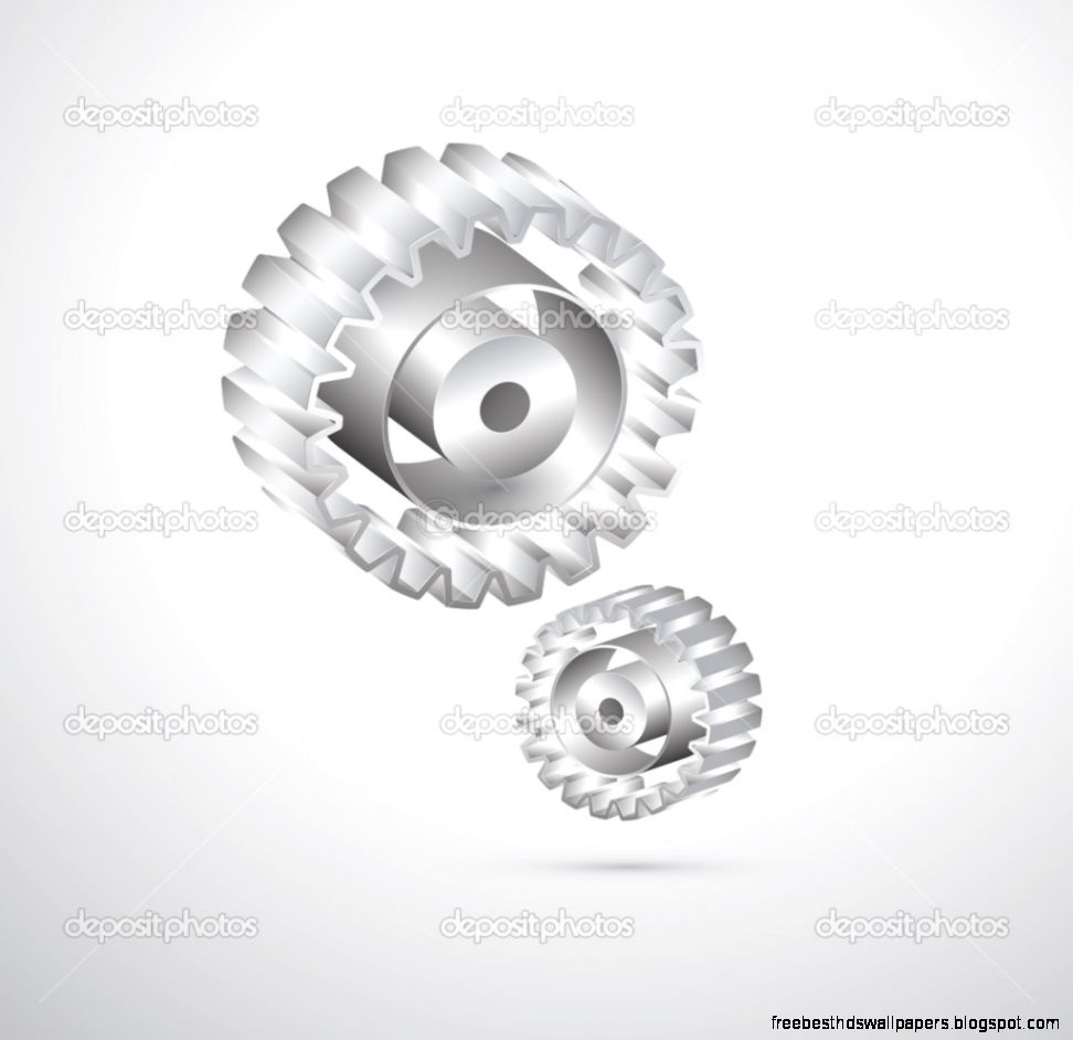 Grey Abstract Background Gears