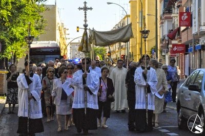 Horario e Itinerario Corpus Christi desde la Parroquia del Mayor Dolor de Sevilla