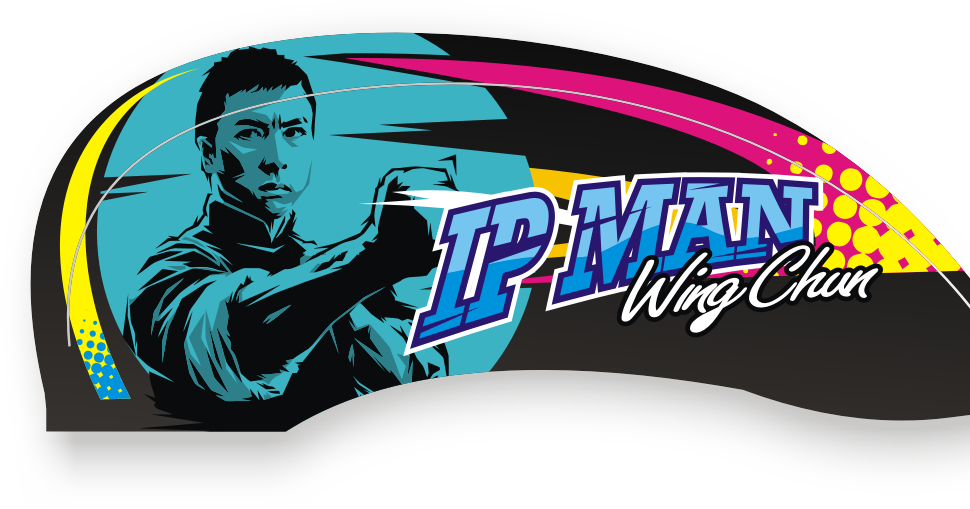 3D IP Man Wing Chun Vector CDR Design For Cutting Sticker And Printing