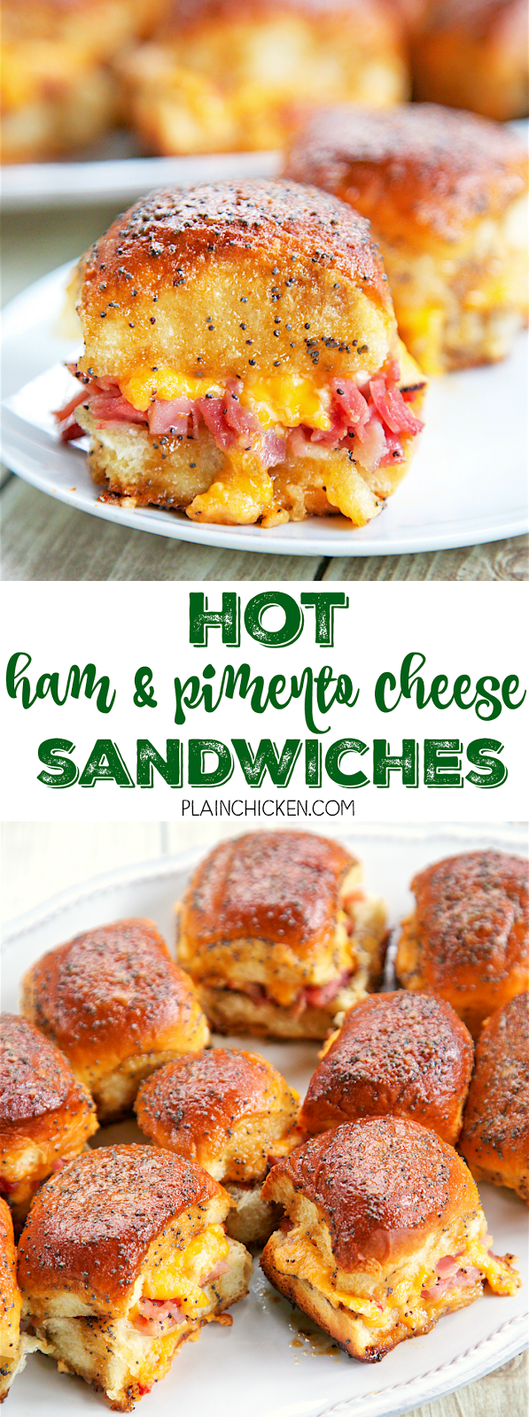 Hot Ham and Pimento Cheese Sandwiches Plain Chicken