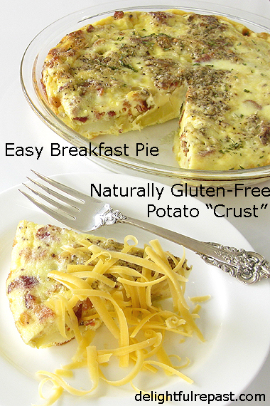 Bacon and Egg Pie - Crustless, So Naturally Gluten-Free (can be made dairy-free) / www.delightfulrepast.com