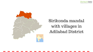 Sirikonda mandal with villages in Adilabad District
