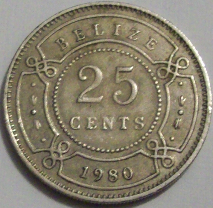 My coin box 1980 belize 25 cents 
