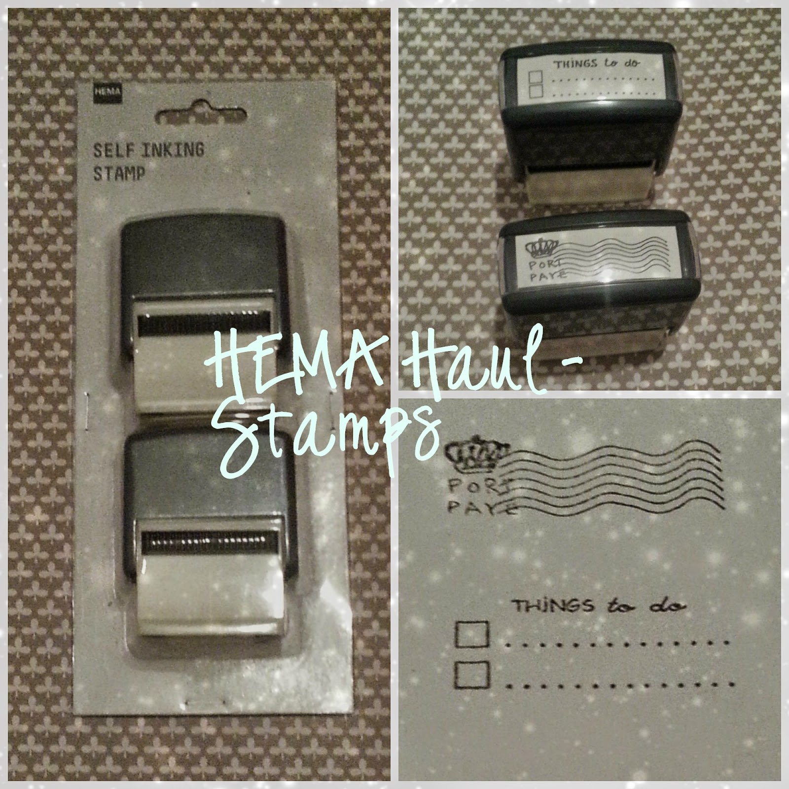 HEMA rubber stamps HEMA self inking stamps