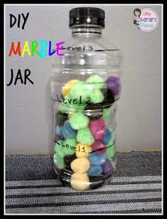 Build positive classroom community. All you'll need for these DIY Marble Jars is some empty containers, pom-pom balls, a ruler, and a permanent marker. They are inexpensive and easy to make, especially if you have multiple classes.