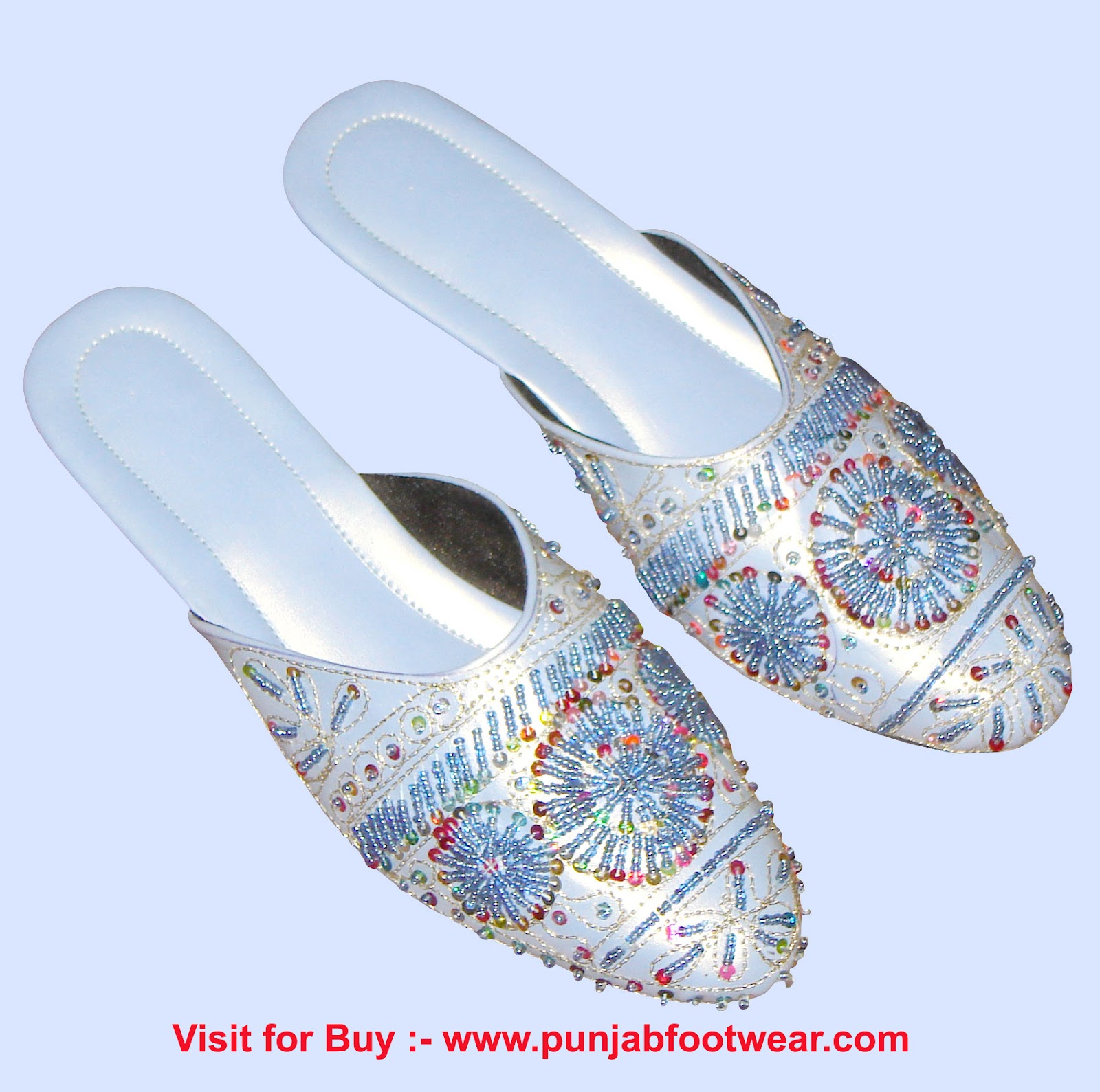Women Beaded Shoe,Designer Shoe: Traditional khussa shoes
