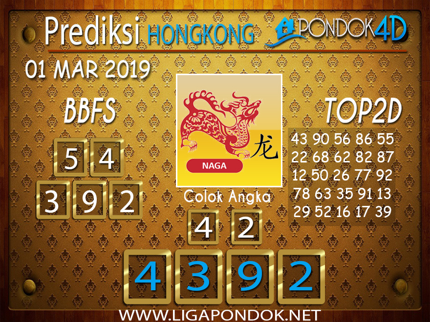 Prediksi Togel HONGKONG PONDOK4D 01 MARET 2019 Prediksi Togel HONGKONG PONDOK4D 01 MARET 2019