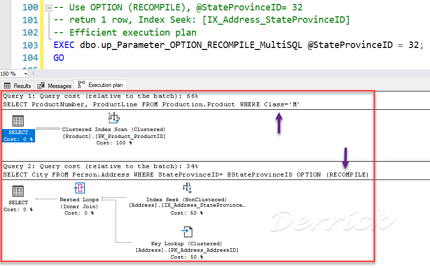 德瑞克：SQL Server 學習筆記 [SQL Server] Parameter Sniffing OPTION